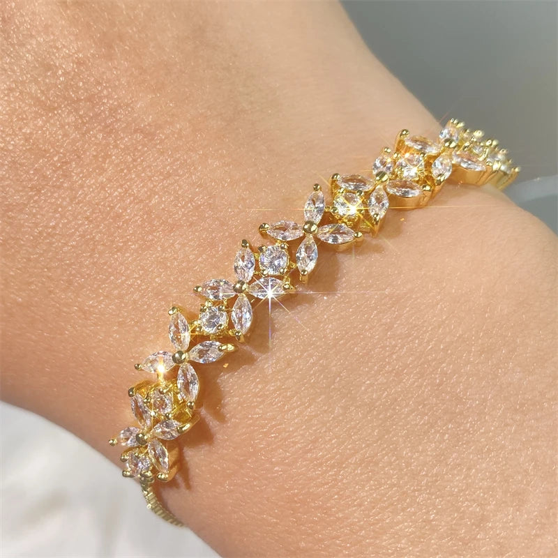 Pulseira Zircon Flowers